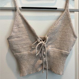 Reformation Crochet Crop Top